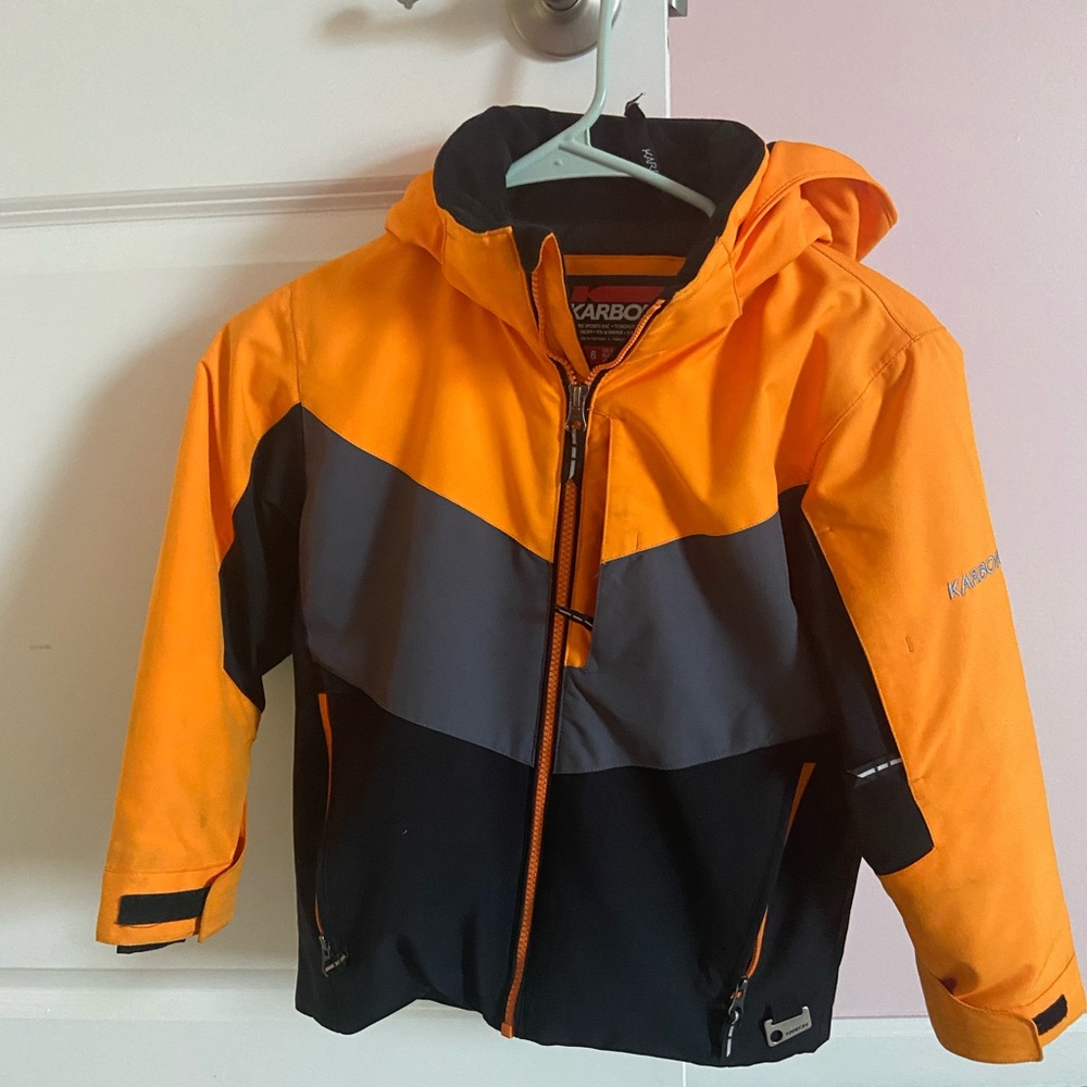 Karbon Ski Jacket Orange kids size 6